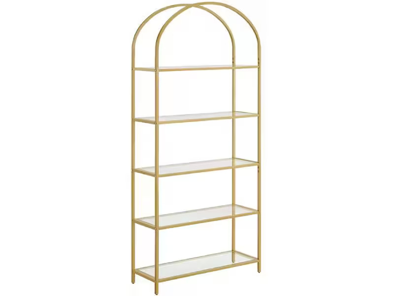 VASAGLE Regal 30.2 x 83 x 1 cm, Gold