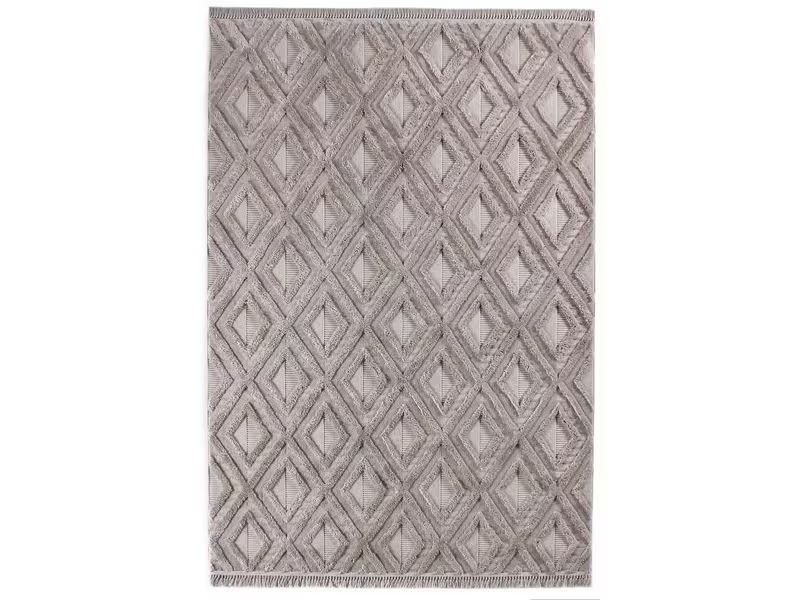 Conceptum Hypnose Teppich Bukle 6657 120 cm x 180 cm, Grau