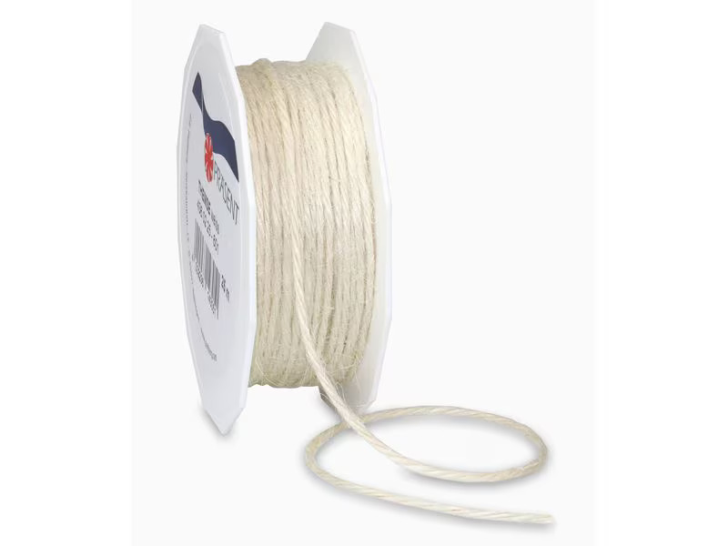 Pattberg Juteband 2 mm x 25 m, Weiss