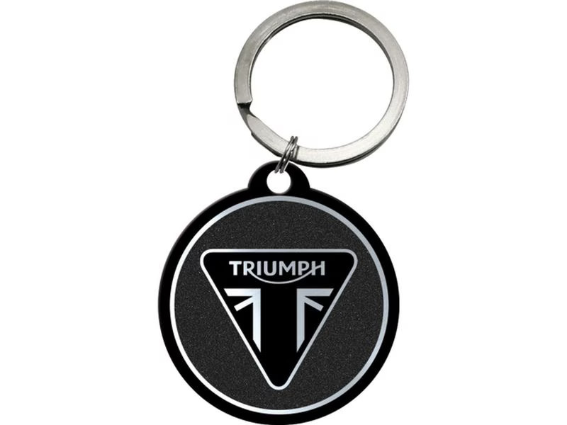 Nostalgic Art Schlüsselanhänger Triumph Ø 4 cm, Schwarz