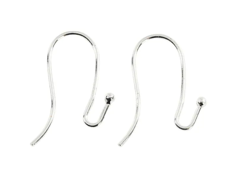 Creativ Company Ohrring 21 mm, Versilbert, 6 Stk.