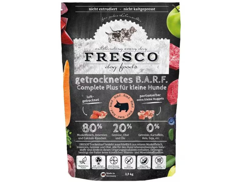 FRESCO Trockenfutter Complete Plus Mini Rind, 2.5 kg