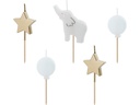 Partydeco Kerze Elefant 3-5 cm, Mehrfarbig