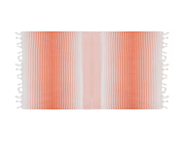 Foutastic Strandtuch Golge Orange; Weiss