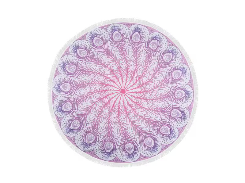 Foutastic Strandtuch Circle Federn, Lila