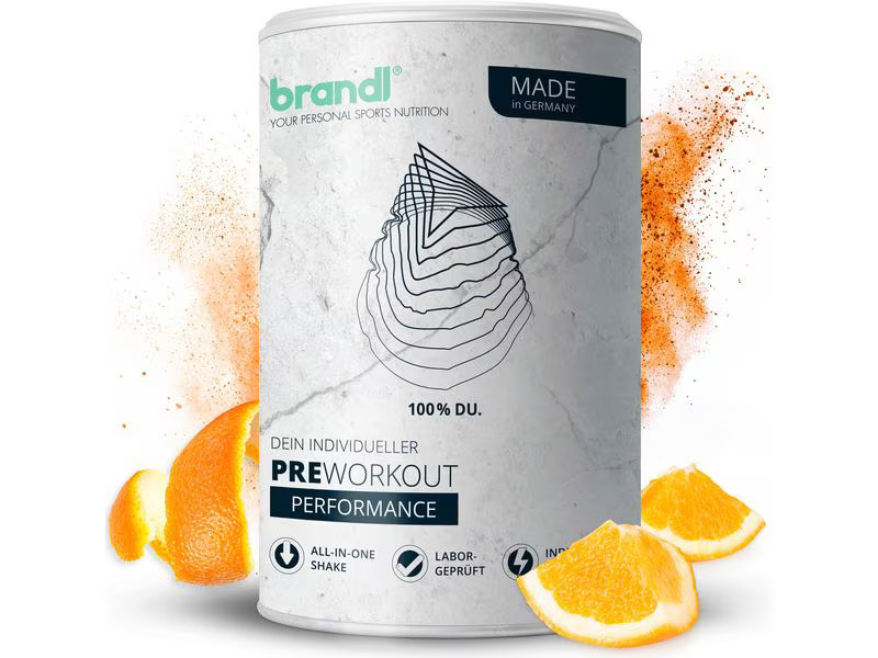 Brandl-Nutrition Pulver Pre-Workout Booster Guarana/Yerba Mate 500 g