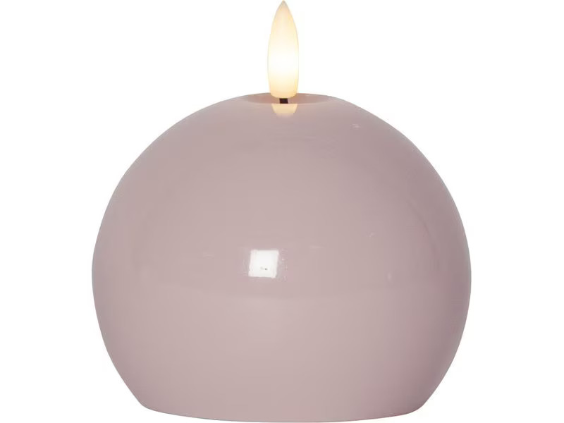 Star Trading LED-Kerze Pillar Flamme Shine, 11 cm, Pink