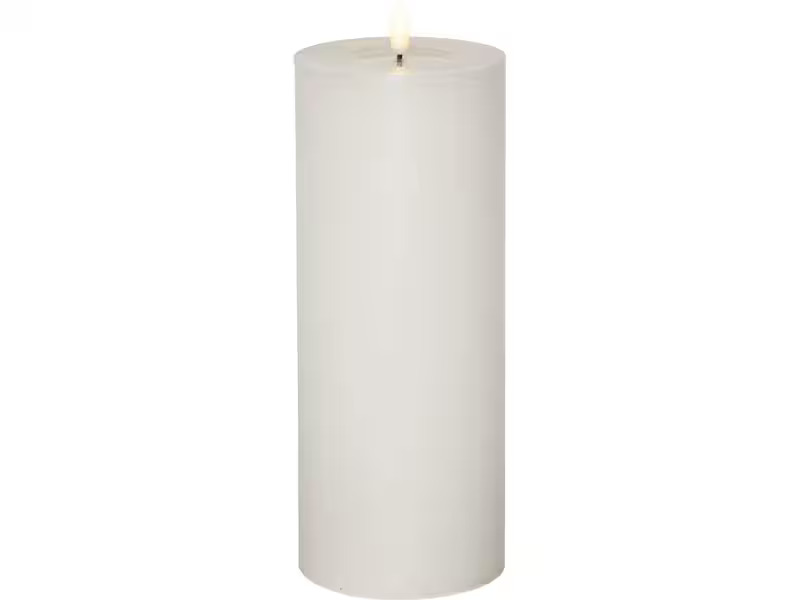 Star Trading LED-Kerze Pillar Flow Big, 27.5 cm, Weiss