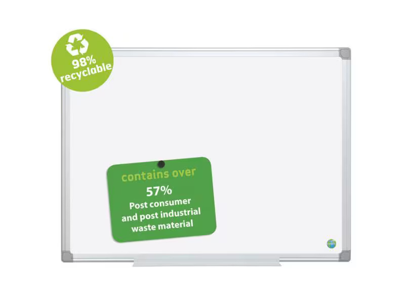 Bi-Office Whiteboard Earth mit Aluminiumrahmen