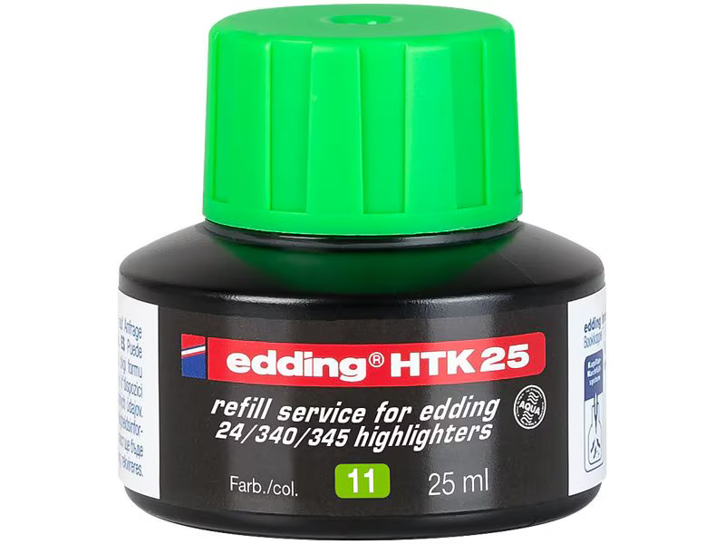 edding Nachfülltinte HTK25 25 ml, Hellgrün