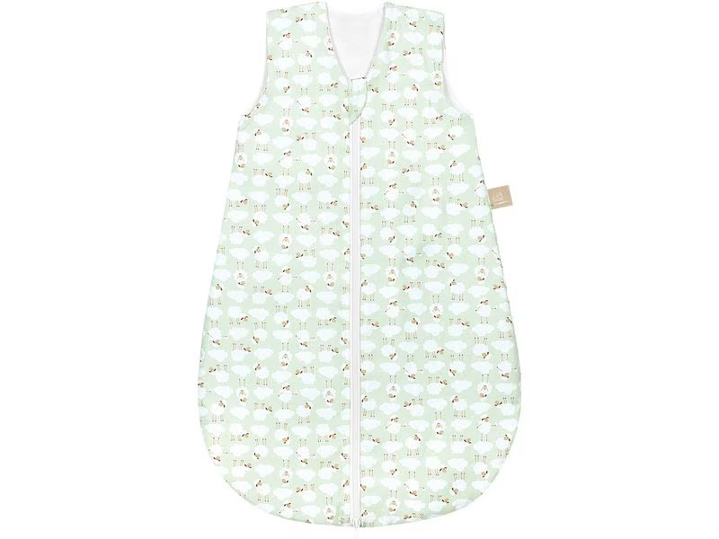 Odenwälder Baby-Sommerschlafsack unwattiert Sheep Matcha Gr. 70