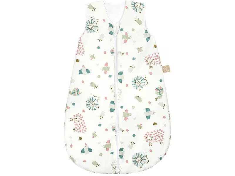 Odenwälder Baby-Sommerschlafsack unwattiert Wildlife Green Gr. 90