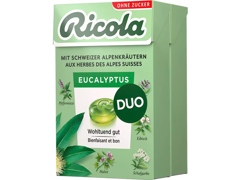Ricola Bonbons Eucalyptus 2 x 50 g