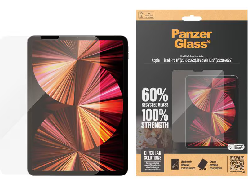 Panzerglass Ultra-Wide Fit iPad Air 10.9 (20-22) &amp; Pro 11 (18-22)