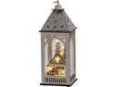 Konstsmide LED Holzlaterne Haus, 11 x 11 x 29 cm, Weiss