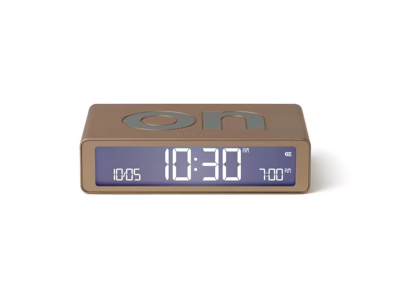 Lexon Digitalwecker Flip Classic Gold