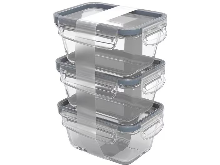 Rotho Kühlschrankorganizer Click &amp; Lock 3 x 0.5 l