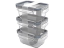 Rotho Kühlschrankorganizer Click &amp; Lock 3 x 0.5 l