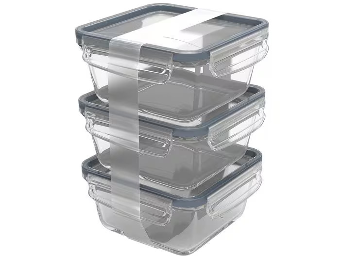 Rotho Kühlschrankorganizer Click &amp; Lock 3 x 0.75 l