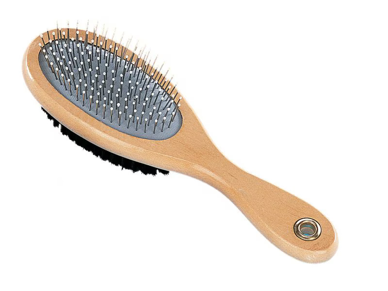 Nobby Nature Line Bürste Mittel, Holz, doppelt
