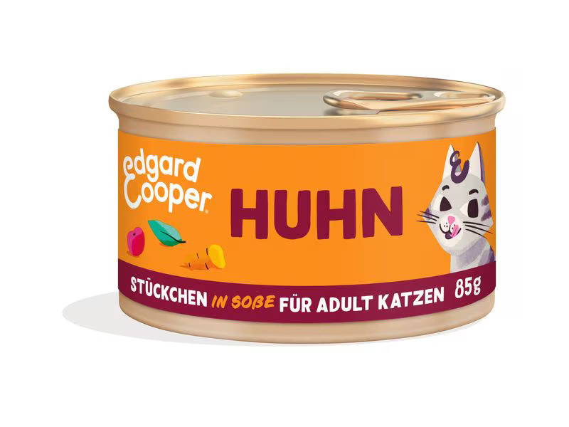 Edgard &amp; Cooper Nassfutter Adult Huhn, 18 x 85g
