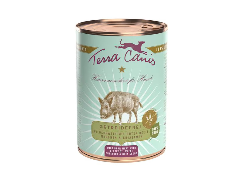 Terra Canis Nassfutter Getreidefrei Wildschwein, 400 g