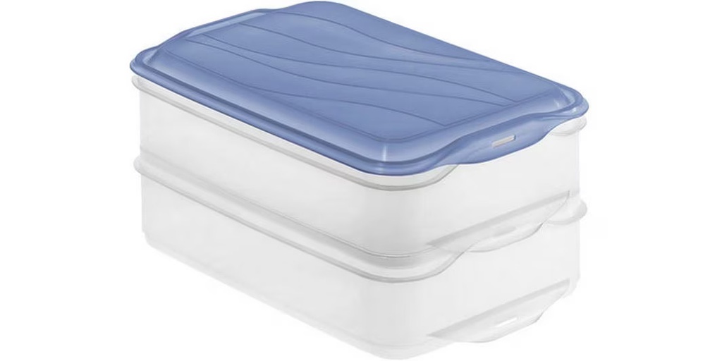 Rotho Vorratsbehälter Foodcentar Rondo 2 Stück, 2.7 l, Blau