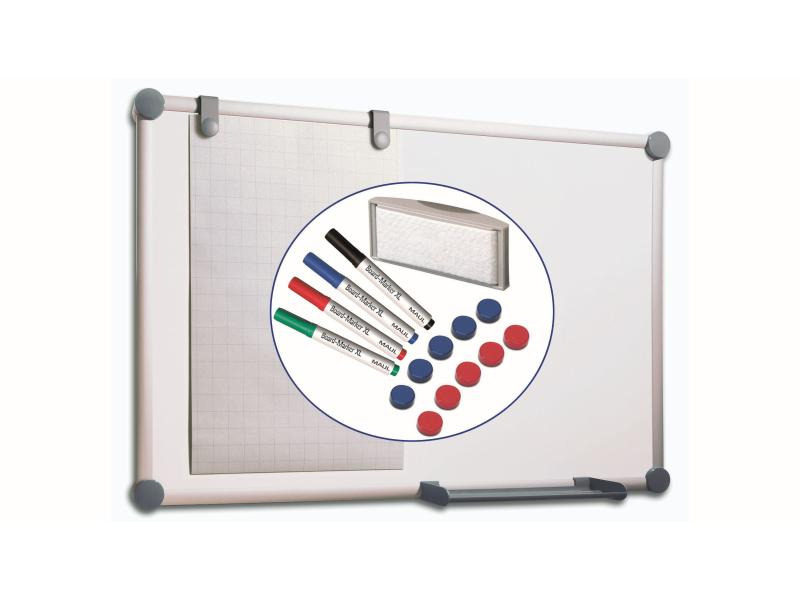 Maul Magnethaftendes Whiteboard MAULpro Komplettset, 90 x 60 cm