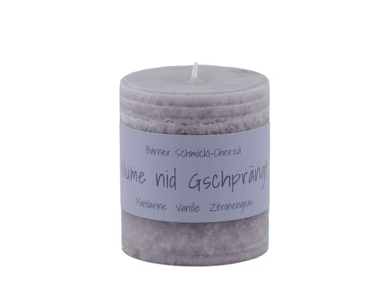 Schulthess Kerzen Duftkerze Nume nid Gschprängt 7 x 8 cm