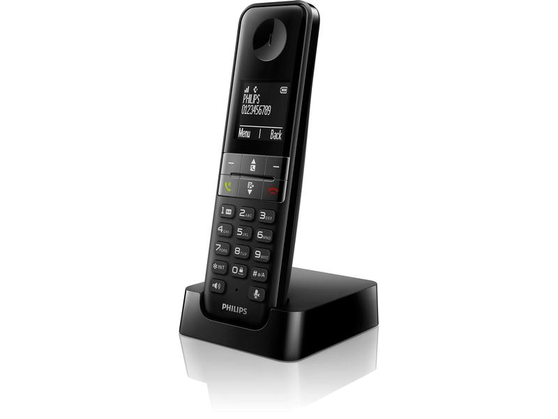Philips Schnurlostelefon D4701B Schwarz