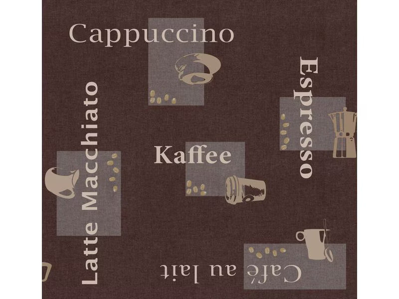 d-c-table Tischdecke Manhattan Cappuccino 110 cm x 1.4 m, Schokolade