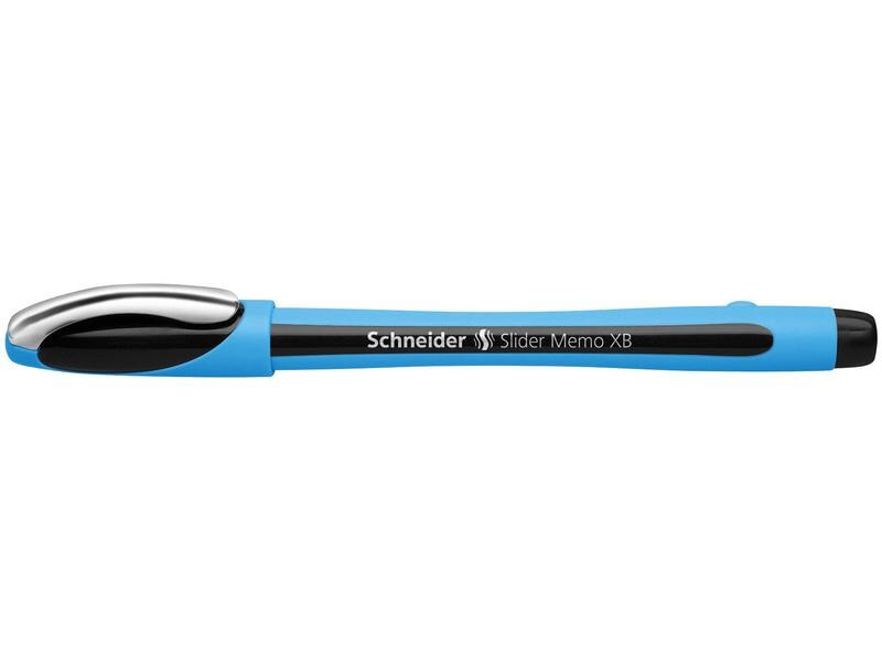 Schneider Kugelschreiber Slider Memo Blau/Schwarz, 1 Stück