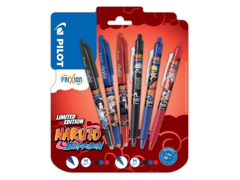 Pilot Rollerball FriXion Naruto 6er Set