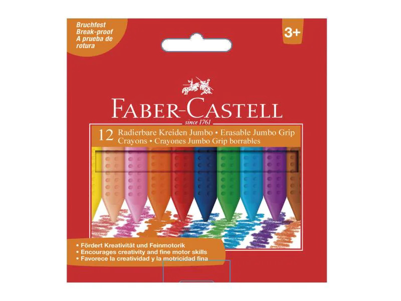 Faber-Castell Wachsmalstifte Jumbo Grip 12 Stück
