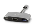 LMP Multiadapter USB-C - HDMI USB 3.0 Spacegrau