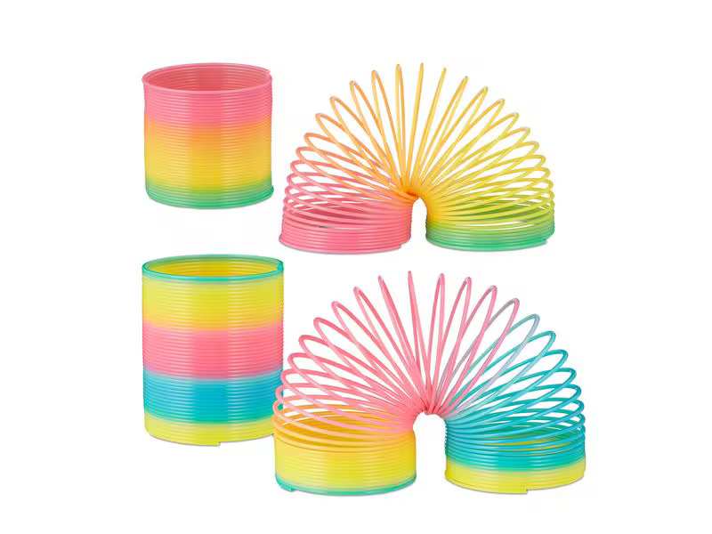 relaxdays Regenbogenspirale 4er-Set