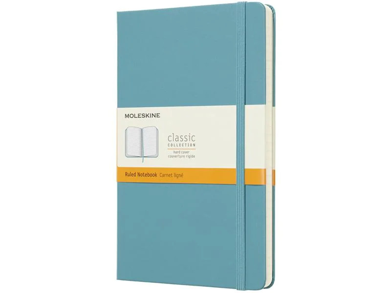 Moleskine Notizbuch Classic A5 Liniert, Hellblau Hardcover