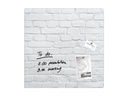 Sigel Magnethaftendes Glassboard artverum 48 cm x 48 cm, Weiss