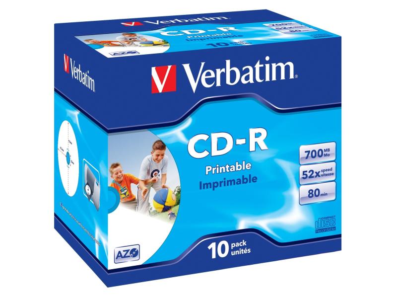 Verbatim CD-R 0.7 GB, Jewelcase (10 Stück)
