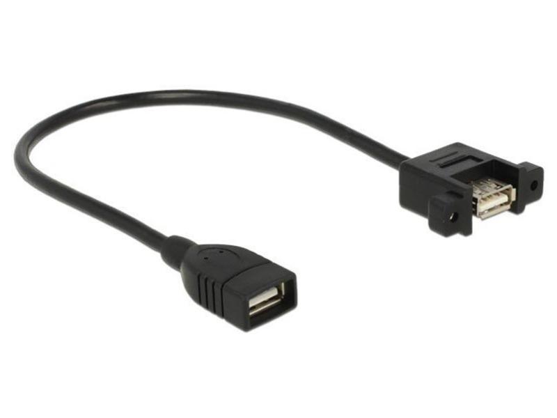 Delock USB 2.0-Einbaukabel  USB A - USB A 0.25 m