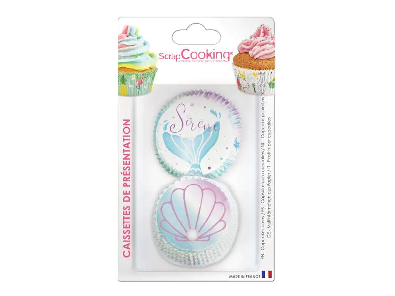 ScrapCooking Muffin Backform Meerjungfrau 36 Stück