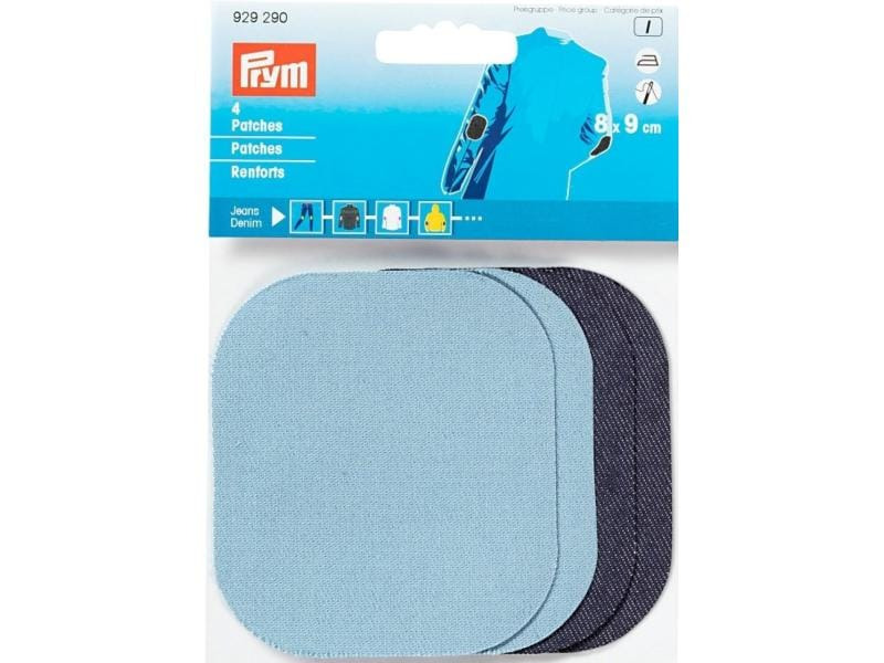 Prym Applikation Patches Jeans, 9 x 8 cm, aufbügelbar
