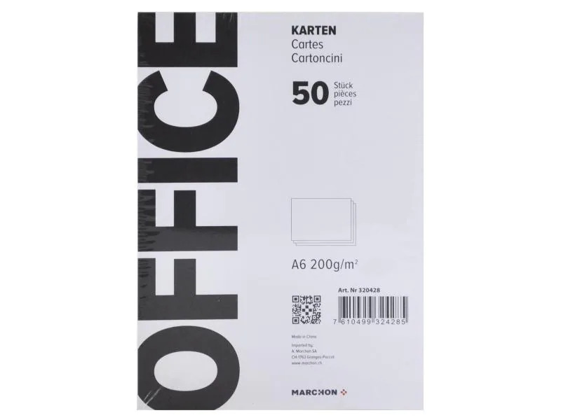 Office Blankokarte A6 200 g/m²
