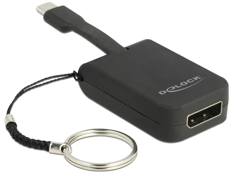 Delock Adapter USB-C – DisplayPort 4K, 60 Hz, mit Schlüsselanhänger