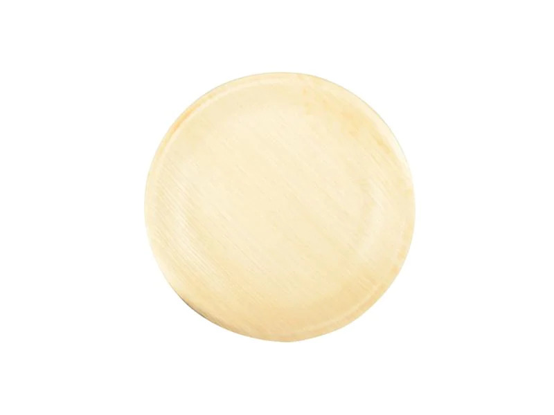 Papstar Einwegteller Palmblatt 18.5 cm, 25 Stück, Beige