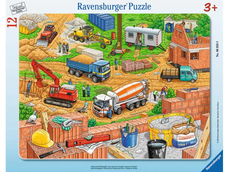 Ravensburger Puzzle Arbeit auf der Baustelle