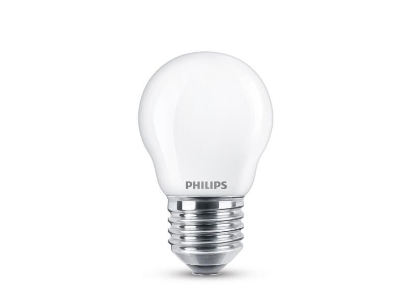 Philips Lampe LEDcla 40W E27 P45 WW FR ND 2PF Warmweiss