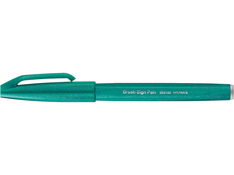 pentel Filzstift Brush Sign Pen 1 Stück, Türkis