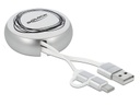 Delock USB 2.0-Kabel USB A - Micro-USB B/USB C 0.92 m