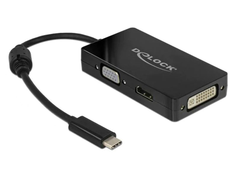 Delock Multiadapter 63925 USB-C - DVI-D/HDMI/VGA